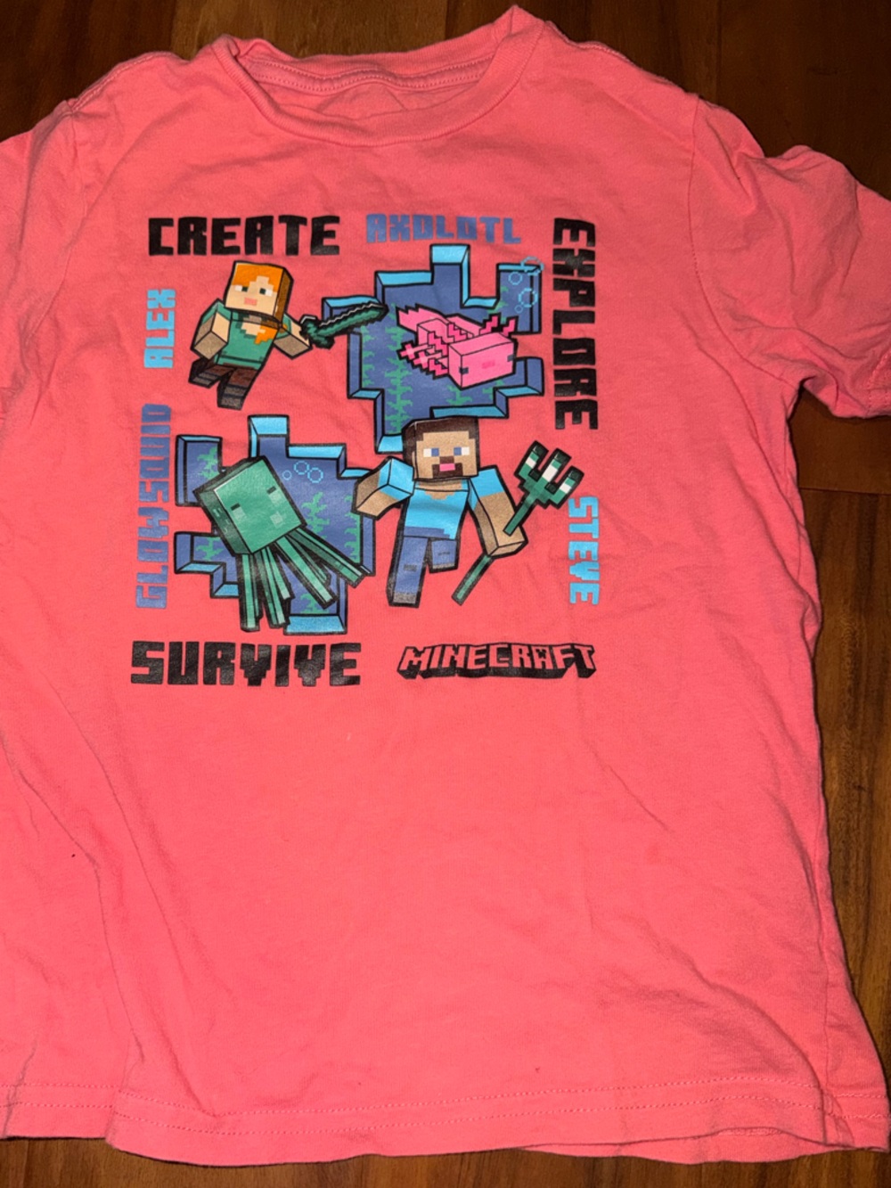 4 Boys Minecraft shirt bundle -size 6/7 - Picture 4 of 9